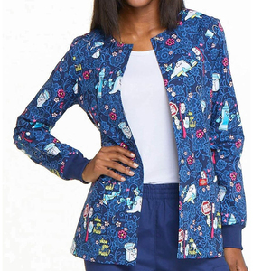 Chaquetas de Enfermería al por Mayor para Mujer, Personalizables, de Rayón y Spandex, Uniformes Médicos de Hospital, Chaquetas de Enfermería Estampadas para Mujer - Product Image 5