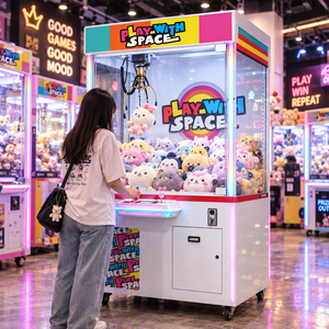 Máquina recreativa de garras para muñecas, con premio de perro blanco, operada con monedas, para captura de juguetes de la suerte, personalizable FATENG - Product Image 2