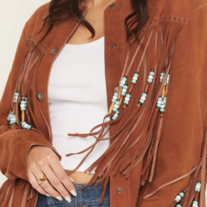 <b>Women</b> Leather Cowboy Fringe Vest Suede Western <b>Sleeveless</b> <b>Jacket</b> Tassel Motorcycle Festival Rodeo Fashion Wear Premium - Product Image 5