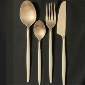 Ensemble de couverts en acier inoxydable, cuillère, fourchette, couteau, vaisselle pour la maison, l'hôtel, le restaurant - Product Image 1