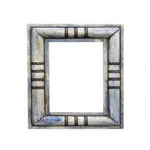 Cadre photo artisanal en bois avec incrustations de os, support décoratif haut de gamme pour portraits de famille, souvenirs de mariage, décoration de bureau - Product Image 6