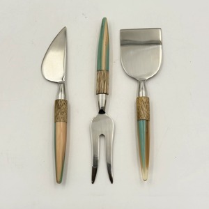 Most Demanded Stainless Steel Cheese Knife Set With Resin Handle Durable <b>Metal</b> Cheese <b>Tools</b> For Serving - Product Image 3