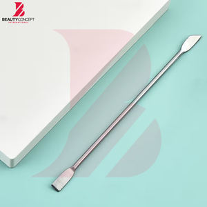 Empujador de cutículas de doble punta de acero inoxidable para el cuidado de las uñas, diseñado para eliminar la piel muerta, herramientas de manicura para uso en salones. - Product Image 3