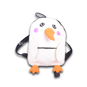 Wool Felt Penguin Student <b>Backpack</b> - Product Image 1