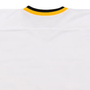 Camiseta de Hockey sobre Hielo Sublimada Personalizada en Blanco, Amarillo y Negro, Uniforme de Hockey Profesional con Nombre del Equipo, Camiseta Deportiva Transpirable para Hombre - Product Image 6