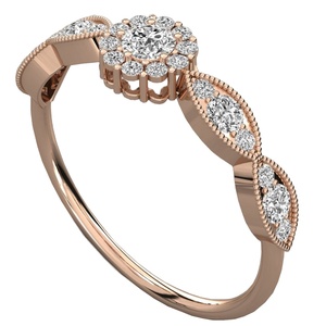 Bague de fiançailles, cadeau du Nouvel An avec diamants naturels certifiés en laboratoire, collection pour femmes, certifiée IGI et Ingemco, prix de gros - Product Image 3