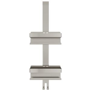 Étagère de douche suspendue en acier inoxydable 304 brossé argenté pour salle de bain - Product Image 4