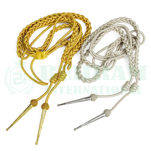Cordón de Hombro de Alta Calidad con Recubrimiento Ecológico para Guardias de Seguridad, Accesorio para Uniformes Tácticos con Puntas Metálicas - Product Image 6