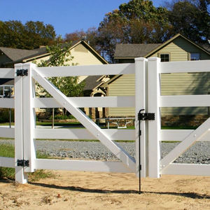 รั้วไวนิลสำหรับฟาร์มและม้า สีขาว ขนาด 1.5*2.4 เมตร คุณภาพสูง ราคาถูกจากโรงงานโดยตรง ผลิตจาก PVC แบบ 4 ราง - Product Image 3