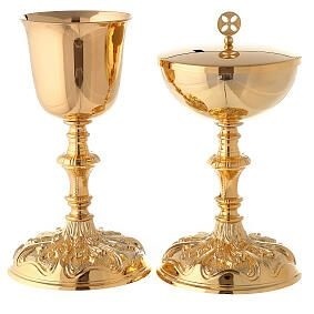 Stylish Handmade Metal Chalice And Ciborium Set For Christian Worship Events With Premium Material Finish - Product Image 3