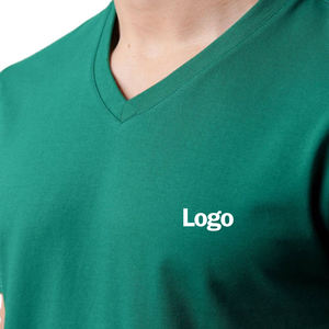 เสื้อยืดคอกลมแขนสั้นทรงปกติสำหรับผู้ชาย ผ้าฝ้ายคุณภาพสูง 100% แห้งเร็ว ระบายอากาศได้ดี สวมใส่สบาย - Product Image 3