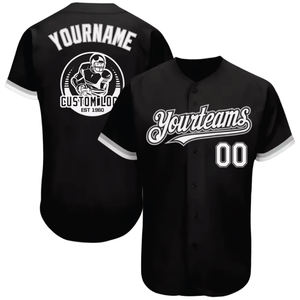 Maillots de baseball universitaires personnalisés brodés en gros – Violet, Argent, Noir, Blanc – Authentiques avec logo au dos - Product Image 6