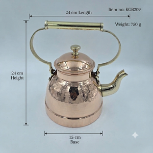 Pure Copper <b>Kettle</b> Hammered Water Boiling Pot Handcrafted Copper Teapot Brass Handle Spout Tea <b>Kettle</b> Kitchen Cookware Home Deco - Product Image 5