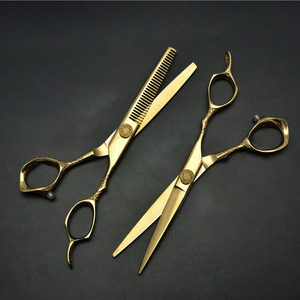 Ciseaux de barbier en or, ciseaux professionnels pour la coupe de cheveux, pour salon de coiffure et soins personnels - Product Image 4