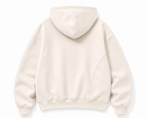 เสื้อสเวตเชิ้ตผู้หญิงมีฮู้ดสีเบจ แขนยาว มีซิป สไตล์ลำลอง สำหรับฤดูใบไม้ร่วง ผ้าถัก 100% ผ้าฝ้าย สีพื้น ระบายอากาศได้ดี ทรงปกติ - Product Image 2
