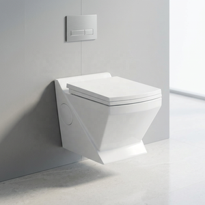 Titan Modern Square Wall Hung Toilet Ceramic WC Pan European Standard Porcelain Bathroom Sanitary Ware - Product Image 3