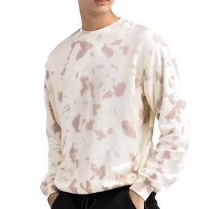 Sudadera de cuello redondo con efecto tie-dye para hombre, de manga regular, tejida, con estampado de camuflaje, estilo casual, para otoño - Product Image 4