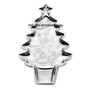 Plateau de Noël en émail de qualité durable, design en forme d'arbre, couleur émail, nouveau design, sublimation vierge, cadeau créatif - Product Image 4