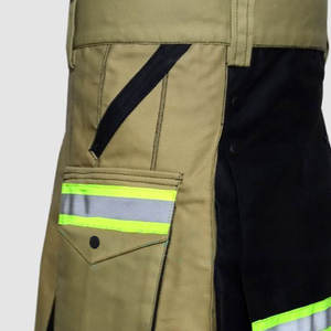Kilt Híbrido Táctico Verde Oliva para Bomberos, Kilt Escocés Hecho a Mano de Alta Visibilidad para Bomberos - Product Image 5