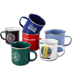 Tasse à sublimation émaillée personnalisée, Mug de transfert thermique DIY, Cadeau <span class=keywords><strong>personnalisé</strong></span>, 11oz, Supports vierges pour impression, Blanc, Espresso, Poignée ergonomique - Product Image 6