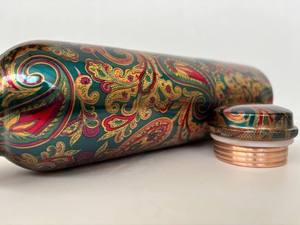 Handcrafted 100% Pure <b>Copper</b> <b>Bottle</b> Full Engraved With Lid for Direct <b>Drinking</b> Water Drinkware for Adults for Camping drinkware - Product Image 5