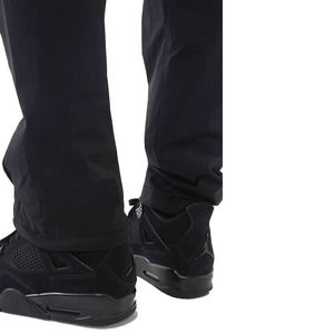 Pantalon cargo noir pour homme avec plusieurs poches, taille élastique, séchage rapide, style vêtements de travail, tissu en toile mi-lourd - Product Image 4