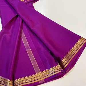 Moderne Festliche Diwali Damen Viskose-Seide Saree 120g Chit Pallu Schnelltrocknend Ganzjährig Lässige Traditionelle Ethnische Shari-Kleidung - Product Image 3