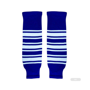 Unisex Ice Hockey <b>Socks</b> Color Blocked Striped Design Red <b>White</b> Black Adult All Seasons Polyester Apparel - Product Image 2