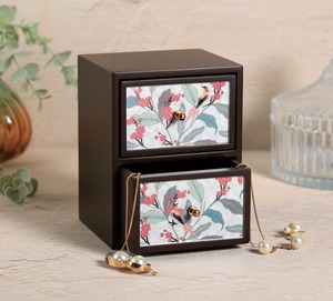 Handmade Wooden <b>organizer</b> <b>Drawers</b> Wooden Vintage <b>Storage</b> Box with two Compartments for Kitchen Organization office home table - Product Image 2