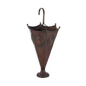 Porte-Parapluies Vintage en Métal Gaufré en Forme de Parapluie, Peint à la Main, pour Entrée, Support de Rangement pour Canes et Bâtons de Marche, avec Bac Égouttoir - Product Image 6