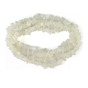 Pulsera de Chip de piedra lunar de arcoíris Natural de alta calidad para mujer, abalorio de moda de piedra de cristal colorido para amantes de las piedras preciosas - Product Image 3