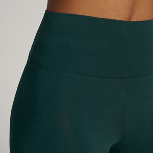 Leggings de yoga taille haute pleine longueur sans couture couleur unie élastique en Spandex et Nylon - Product Image 6