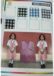 ผ้าเชิ้ตยูนิฟอร์มลายตารางทอจากเส้นด้ายโพลีเอสเตอร์คอตตอนคุณภาพพรีเมียม สำหรับโรงเรียนและสำนักงาน คุณภาพส่งออก ราคาประหยัด - Product Image 2