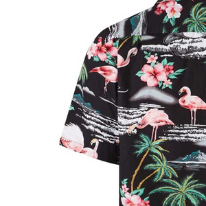 Wholesale Short-Sleeved Loose Fit Beachwear <b>Shirts</b> for <b>Men</b> Custom Printed <b>Beach</b> Casual Wear 100% Cotton Breathable - Product Image 5