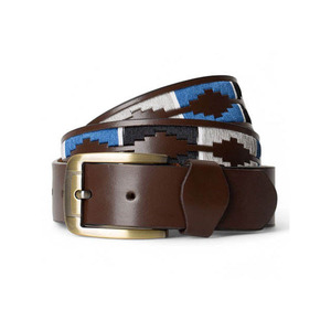 Cinturón de Polo Ecuestre de Cuero Ajustable, Duradero, con Costuras Reforzadas, Soporte Estable, Cómodo, Diseño Clásico, Aleación - Product Image 1