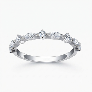 Bague de fiançailles et de mariage personnalisée pour femme SHRAMAN, plaquée or 10 carats, avec moissanite ovale taillée sur mesure et sertie à griffes, style tendance - Product Image 4