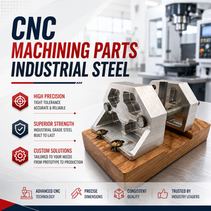 Pièces usinées CNC en acier industriel - Product Image 2