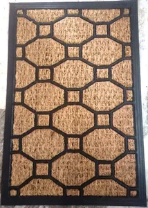 Handmade Coir Door <b>Mat</b> Eco-Friendly Handwoven <b>Coconut</b> Coir Palm Doormat - Product Image 2