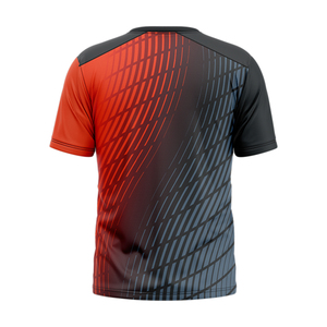 เสื้อวิ่งดีไซน์ใหม่สำหรับผู้ชาย เสื้อยืดแขนสั้นแบบซับลิเมชั่นสั่งทำพิเศษ เนื้อผ้าระบายอากาศ เสื้อยืดผู้ชาย ผลิตในปากีสถาน - Product Image 5