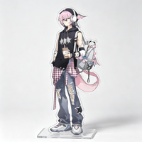 Support de figurine en acrylique personnalisé OEM ODM, support d'affichage pour personnage d'anime, impression sur mesure, taille et forme personnalisées, usine