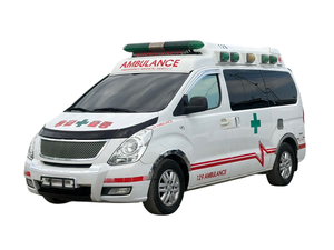 Ambulancia Usada Blanca Grand Starex H-1 de Techo Alto, Furgoneta Diésel Automática Resistente para Transporte Médico y Rescate de Emergencia - Product Image 1
