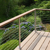 Système de garde-corps en câble en acier inoxydable personnalisé avec un design moderne pour les escaliers, les balcons, les terrasses et les jardins