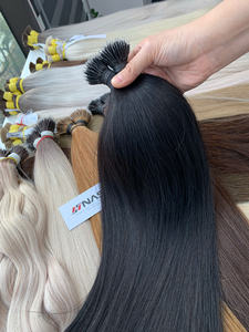 Extensiones de Cabello Virgen Vietnamita con Queratina Pre-Adherida, Punta I, Anillo Nano, Color Teñido, Cabello Nasa, Proveedor Mayorista, Donante Único - Product Image 2