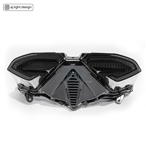 Feux arrière LED rouges noirs à 2 lentilles AJLIGHT DESIGN AJ6-BTL de haute qualité 2026 pour systèmes d'éclairage de moto modèles Cygnus X - Product Image 1
