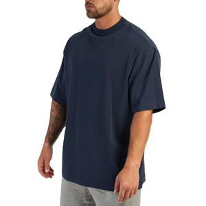 T-shirt décontracté pour homme Represent, coupe oversize, manches courtes, col rond, couleur unie, en jersey tricoté respirant en coton, avec logo frontal - Product Image 1
