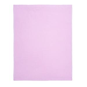 Plaid rectangulaire en coton tricoté écologique couleur unie lilas, style pliable et mignon, idéal pour la maison au printemps et en automne - Product Image 2
