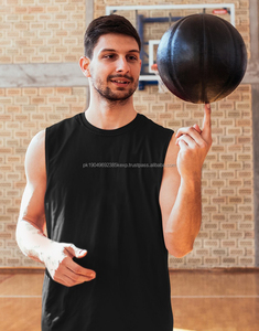 Débardeurs pour hommes en coton personnalisés, confortables, sans manches, pour la musculation, le fitness, la salle de sport - Product Image 3
