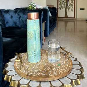 Handcraft Floral <b>Printed</b> Stainless Steel Insulated Water Bottle Reusable Travel Drinking Bottle For Home And <b>Office</b> - Product Image 1