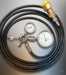 MECHFIELD SF6 <b>Gas</b> Filling Kit with Pressure Gauges and <b>Hose</b> Assembly 50Hz for Circuit Breaker Maintenance - Product Image 1