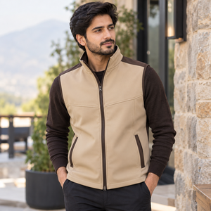 Gilet softshell confortable, tissu résistant à l'eau et poches fonctionnelles, construction durable, avec option OEM. - Product Image 1